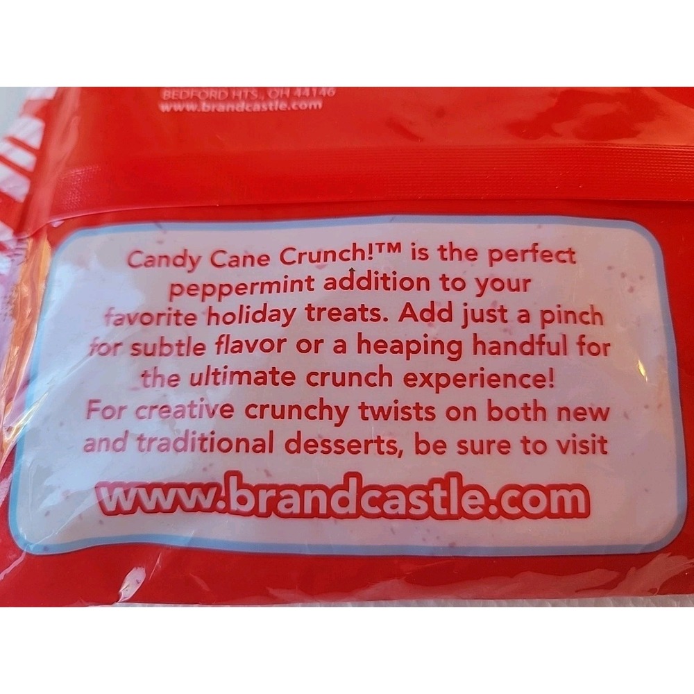 Festival Candy Cane Crunch 10oz Bag Peppermint Candy For Baking,Cocoa, Ice Cream - Picture 3 of 6